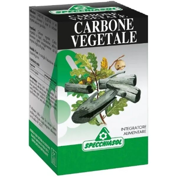 specchiasol carbone vegetale integratore per gonfiore e formazione di gas intestinali 64 capsule