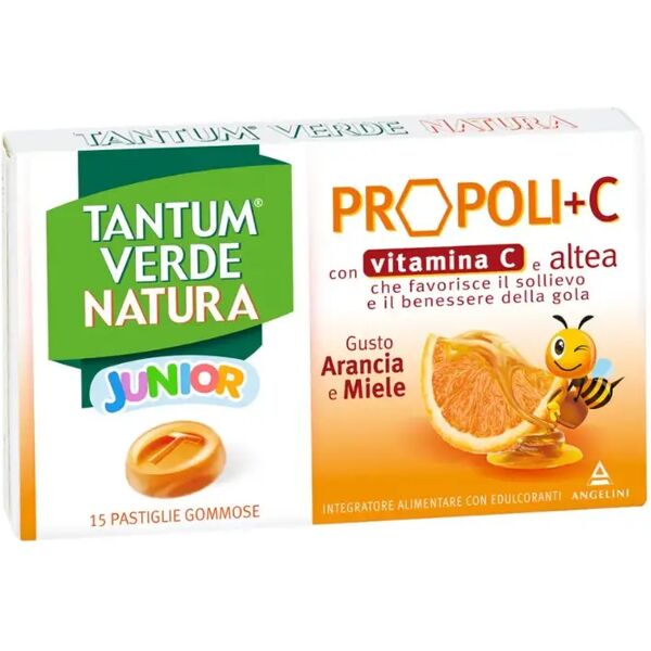 tantum verde natura junior integratore per il benessere della gola 15 pastiglie gommose