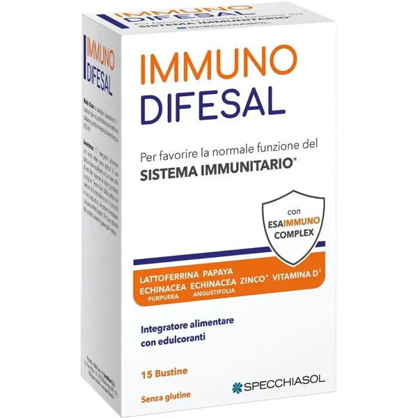 specchiasol immunodifesal integratore per il sistema immunitario 15 bustine