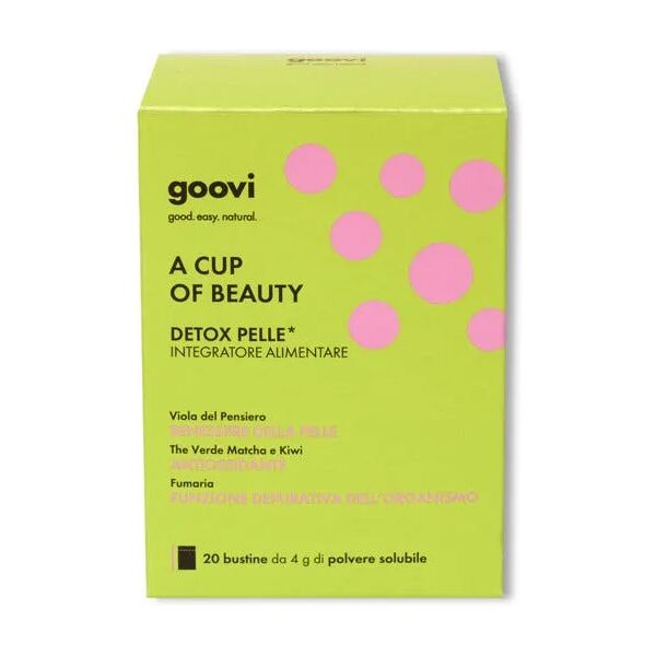 goovi a cup of beauty integratore detox pelle 20 bustine da 4g