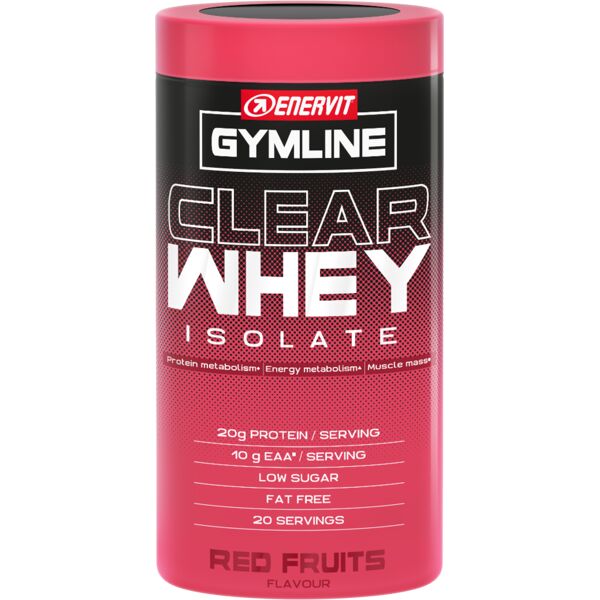 enervit gymline clear whey integratore di proteine gusto frutti rossi 480 gr