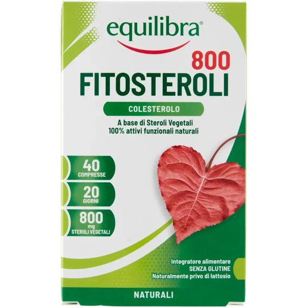 equilibra fitosteroli 800 integratore per il colesterolo 40 compresse