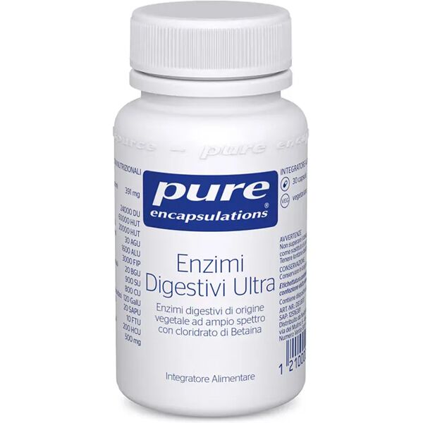 pure enzimi digestivi ultra integratore per la corretta digestione 30 capsule