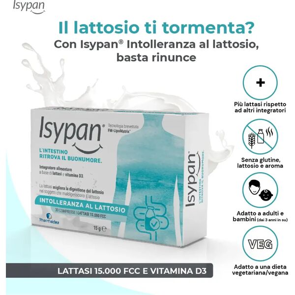 isypan intolleranza al lattosio 30 compresse