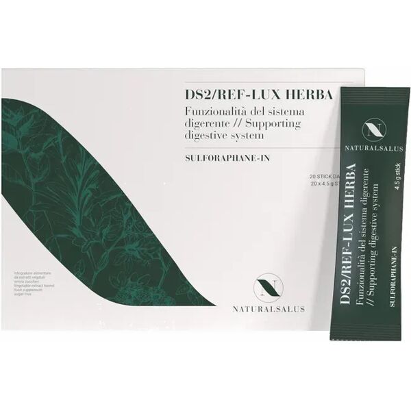 naturalsalus ds2 reflux herba integratore per reflusso e acidità gastrica 20 stick