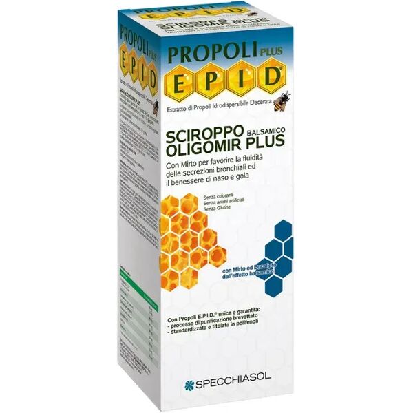 specchiasol epid oligomir plus sciroppo integratore benessere naso e gola 170 ml