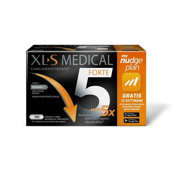 xls xl-s medical forte 5 trattamento per perdita di peso 1 mese di trattamento 180 capsule my nudge plan app