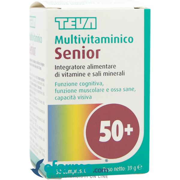 teva multivitaminico senior integratore vitamine e minerali 30 compresse