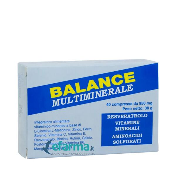 balance multiminerale integratore multiminerale 40 compresse