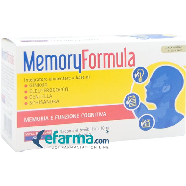 vital factors memory formula integratore 10 flaconi 10 ml