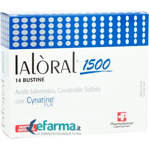 pharmasuisse laboratories ialoral 1500 integratore benessere articolare 14 bustine