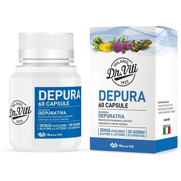 dr. viti depura integratore antiossidante e depurativo 60 capsule