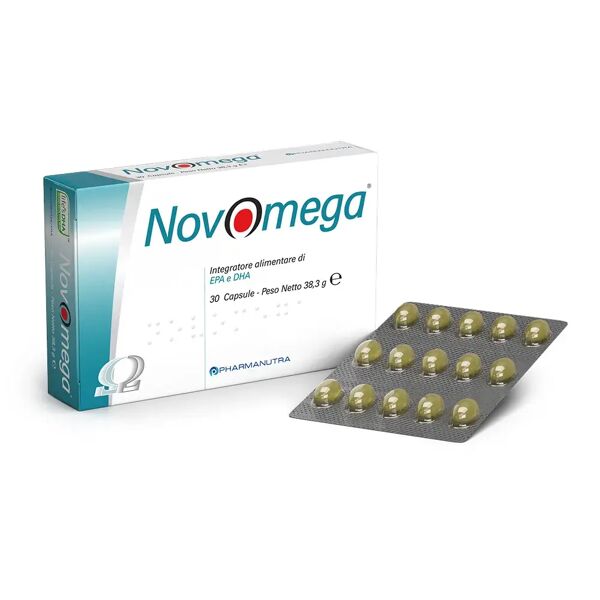 pharmanutra novomega integratore sistema circolatorio 30 capsule