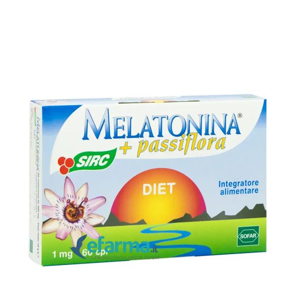 sofargen melatonina diet+passiflora integratore sonno 60 compresse