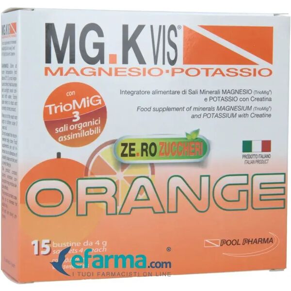 mg-k vis mg.k vis magnesio potassio arancia zero zuccheri integratore sali minerali 15 bustine