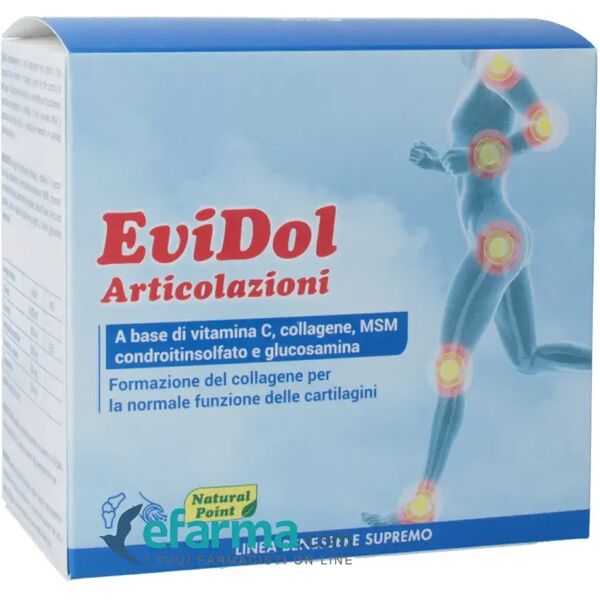 natural point evidol articolazioni integratore per collagene 30 bustine