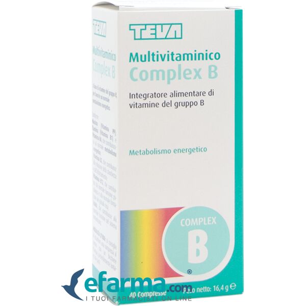 teva multivitaminico complex b integratore vitamine gruppo b 40 compresse