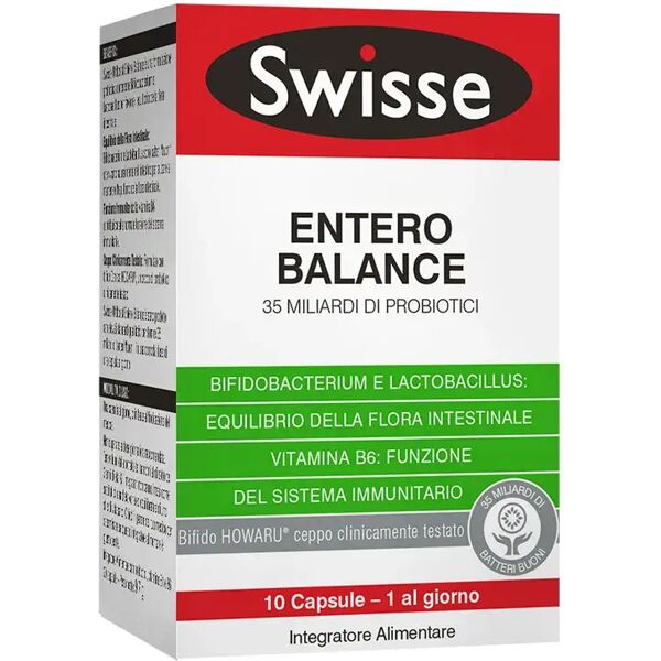 swisse entero balance integratore probiotici 10 capsule