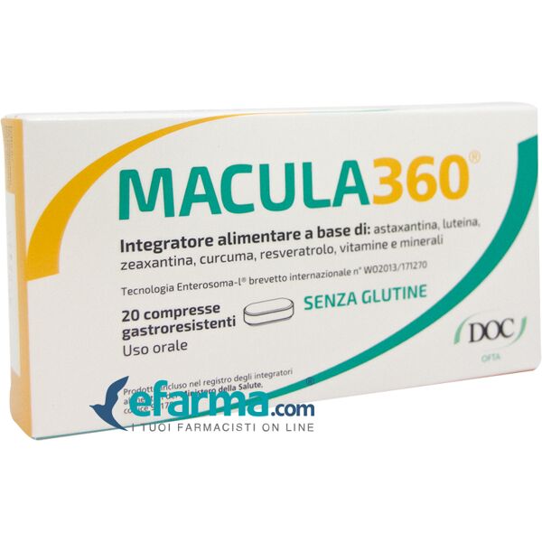 doc generici macula360 integratore 20 compresse gastroresistenti