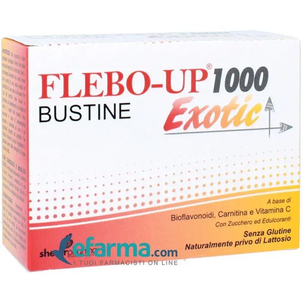 shedir flebo-up 1000 exotic integratore sistema circolatorio 18 bustine