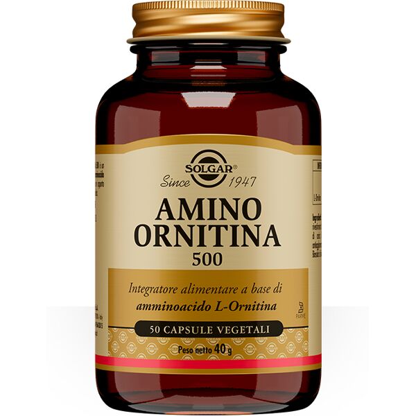 solgar amino ornitina 500 integratore depurativo 50 capsule vegetali