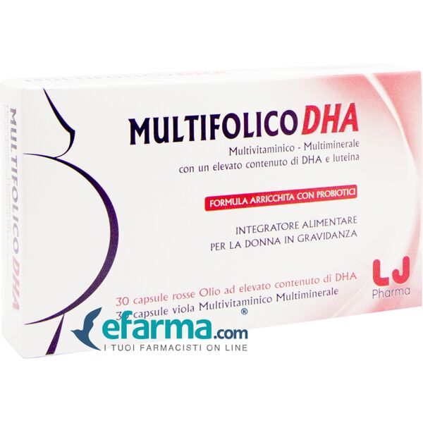 lj pharma multifolico dha integratore 60 capsule