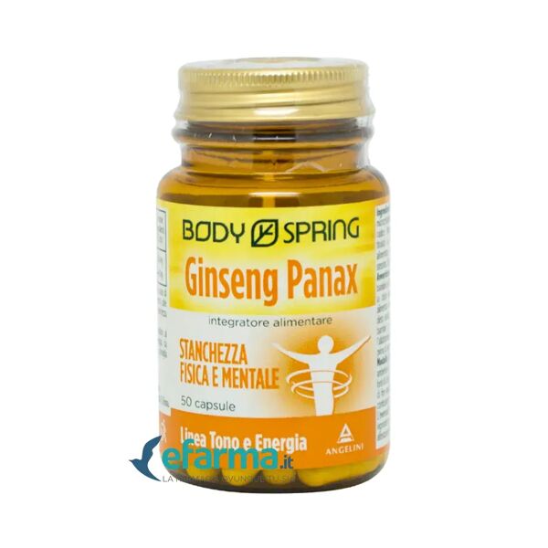 body spring ginseng panax integratore per la stanchezza 50 capsule