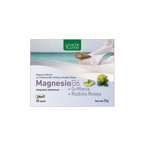 ligne de plantes natura service magnesio b6 griffonia rodiola integratore 60 capsule