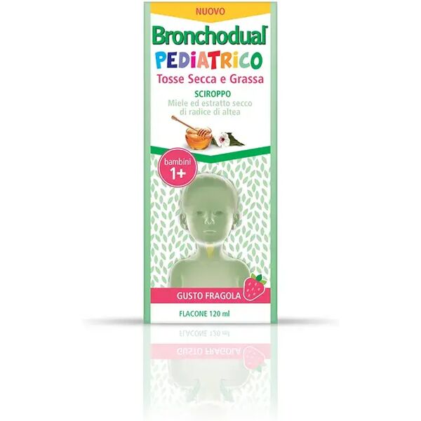 bronchodual pediatrico sciroppo tosse secca e grassa gusto fragola 120 ml