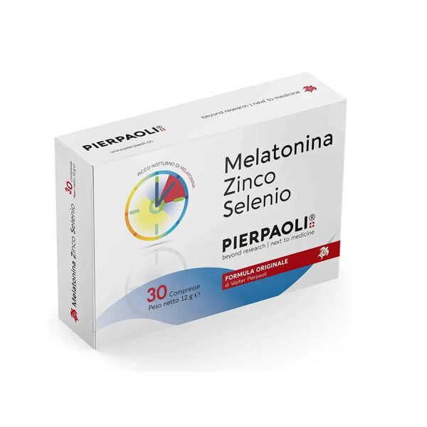 pierpaoli melatonina zinco selenio integratore sonno 30 compresse