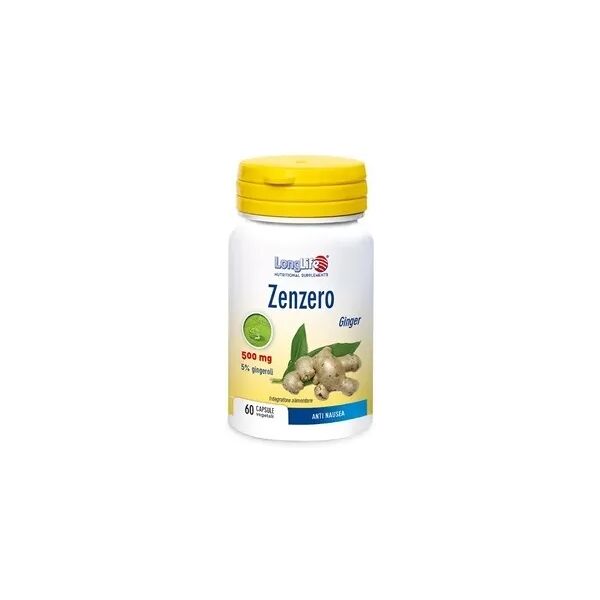 longlife zenzero 500 mg integratore antinausea 60 capsule