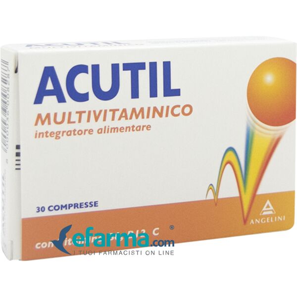 acutil multivitaminico integratore energetico 30 compresse rivestite