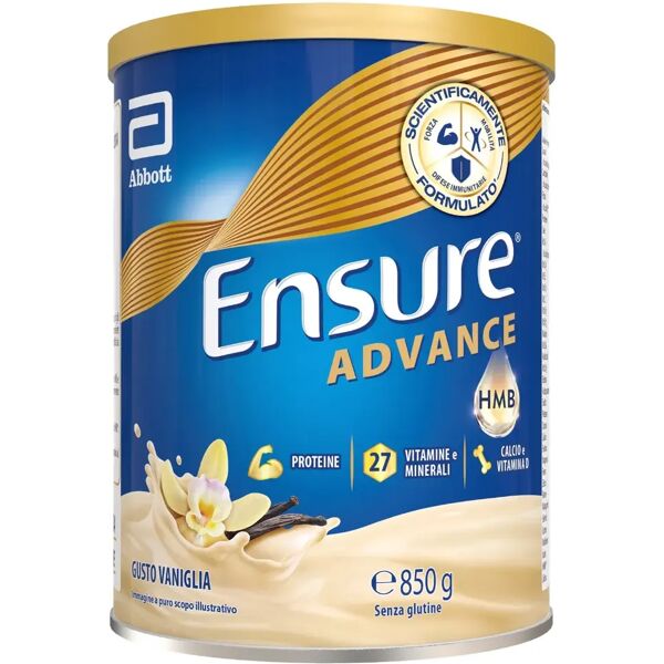 ensure advance formula nutrivigor integratore alimentare proteico vaniglia 850g