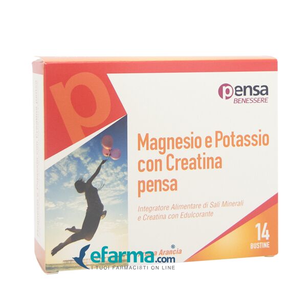 pensa pharma magnesio & potassio con creatina integratore 14 bustine