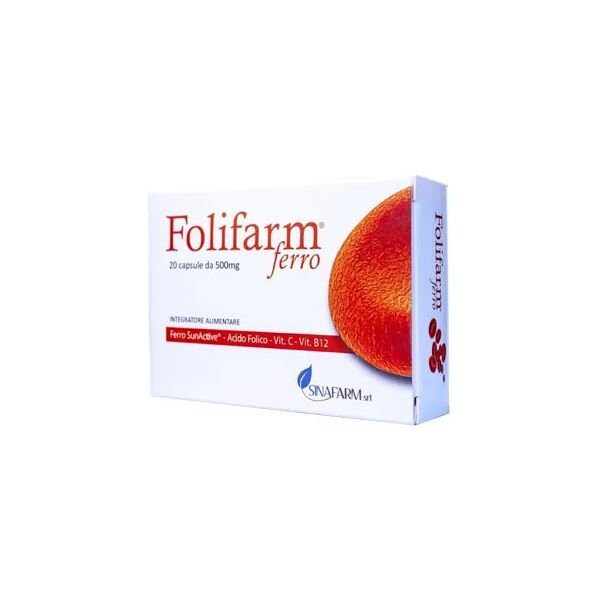 folifarm ferro integratore 20 capsule 500 mg