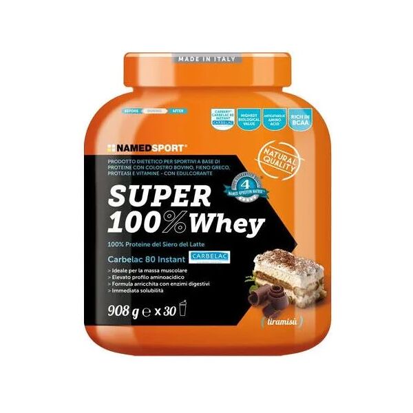 named sport super 100% whey integratore gusto tiramisù 908 g