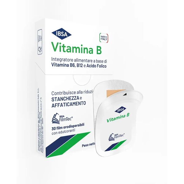 ibsa vitamina b integratore per la stanchezza e le funzioni cognitive 30 film orodispersibili