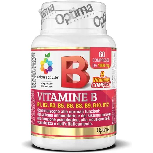 colours of life optima vitamina b complex integratore multivitaminico 60 compresse