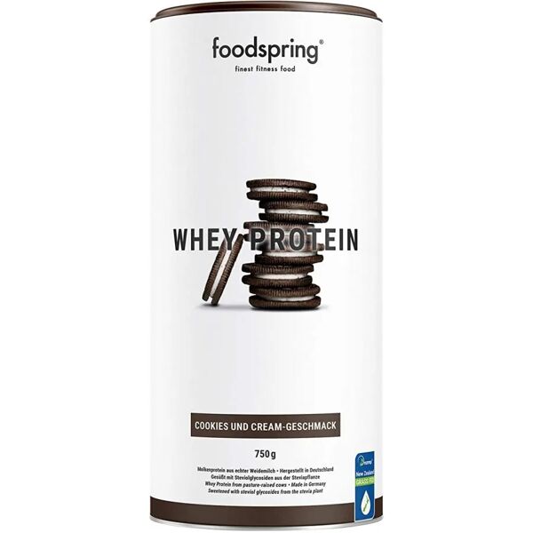 foodspring whey protein biscotti e crema 750 g