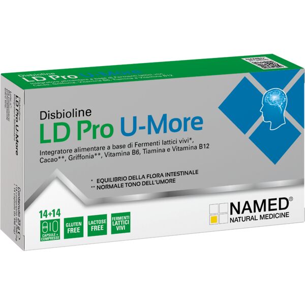 named disbioline ld pro u-more integratore per l'equilibrio del tono dell' umore 14 capsule + 14 compresse