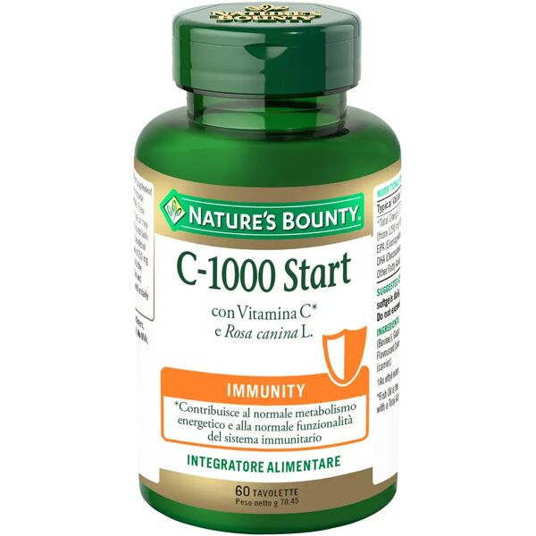 nature's bounty c-1000 start integratore difese immunitarie 60 tavolette