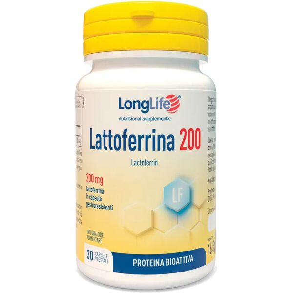 longlife lattoferrina 200 mg integratore 30 capsule