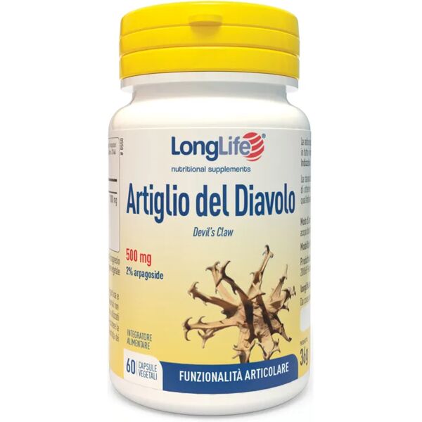 longlife artiglio del diavolo 2% integratore funzionalità articolare 60 capsule