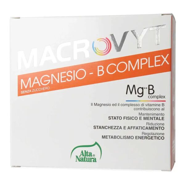 alta natura macrovyt magnesio b complex integratore energetico 18 bustine