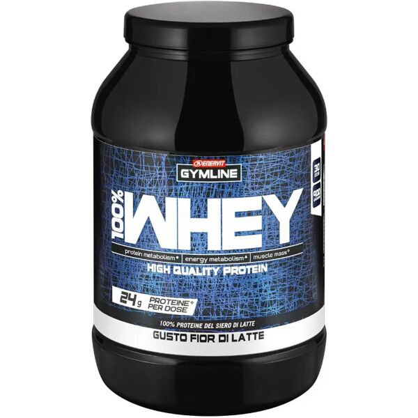 enervit gymline muscle 100% whey protein concentrate fior di latte integratore proteico 900 g