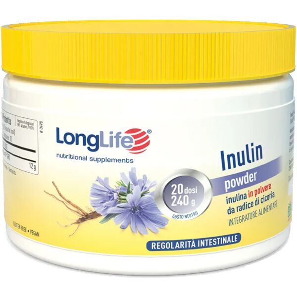 longlife inulina polvere integratore benessere intestinale 240 g