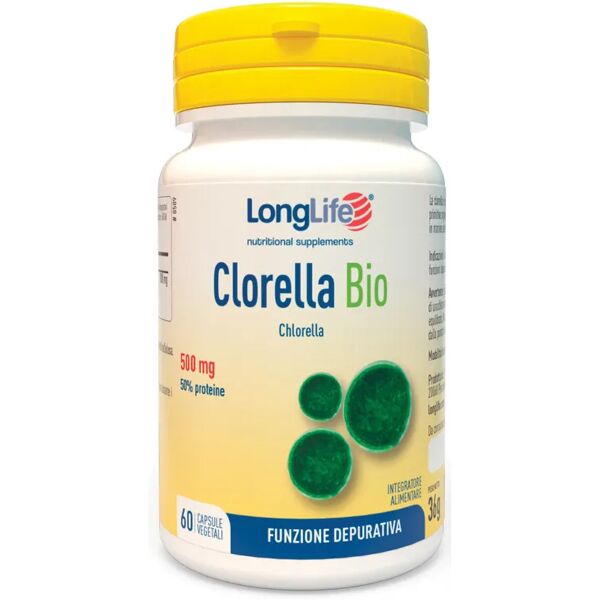 longlife clorella bio integratore depurativo 60 capsule vegetali