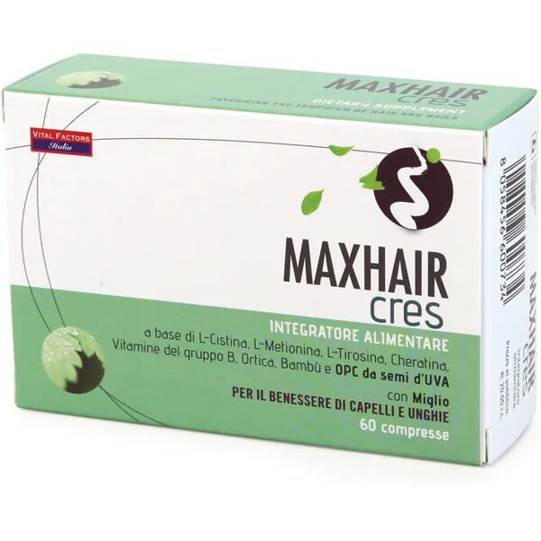 vital factors maxhair cres integratore capelli e unghie 60 compresse