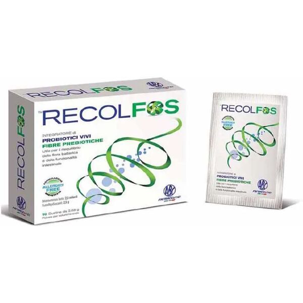 abc farmaceutici recolfos integratore di probiotici e fibre 10 bustine