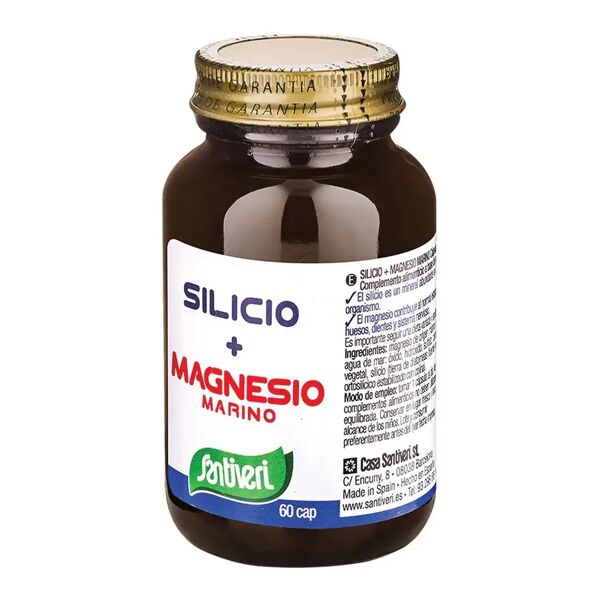 santiveri silicio+magnesio marino integratore benessere organismo 60 capsule